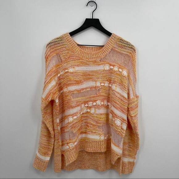 Orange Knit Sweater Size Medium/Large - Picture 1 of 8